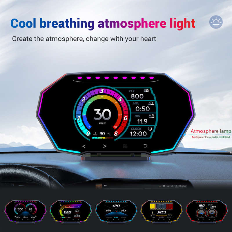 F11 Smart OBD LCD HUD  GPS + Incline + Accelerometer Display