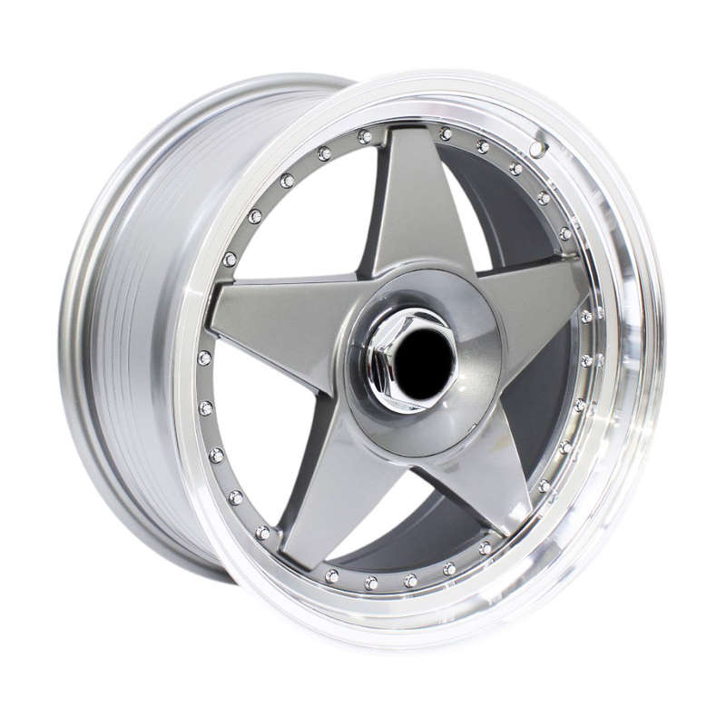 17" E017 4/5/100 Gunmetal &amp; Studs Alloy Wheels