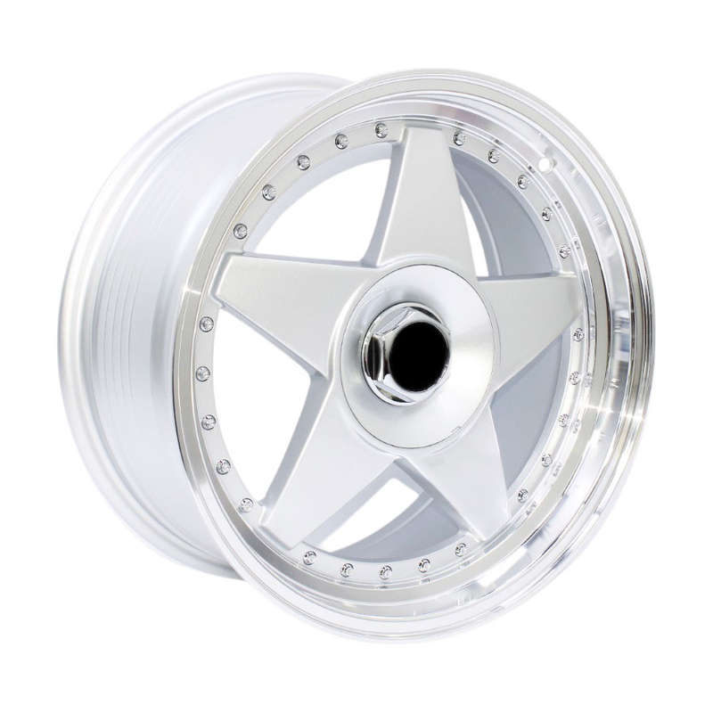 17" E016 4/100 &amp; 5/100 Silver With Studs Alloy Wheels