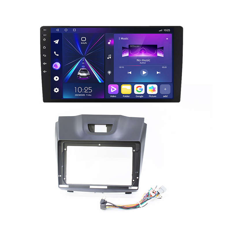 Caska F50 9" Android Media Player with Fascia Trim Plate for Isuzu D-Max 2013