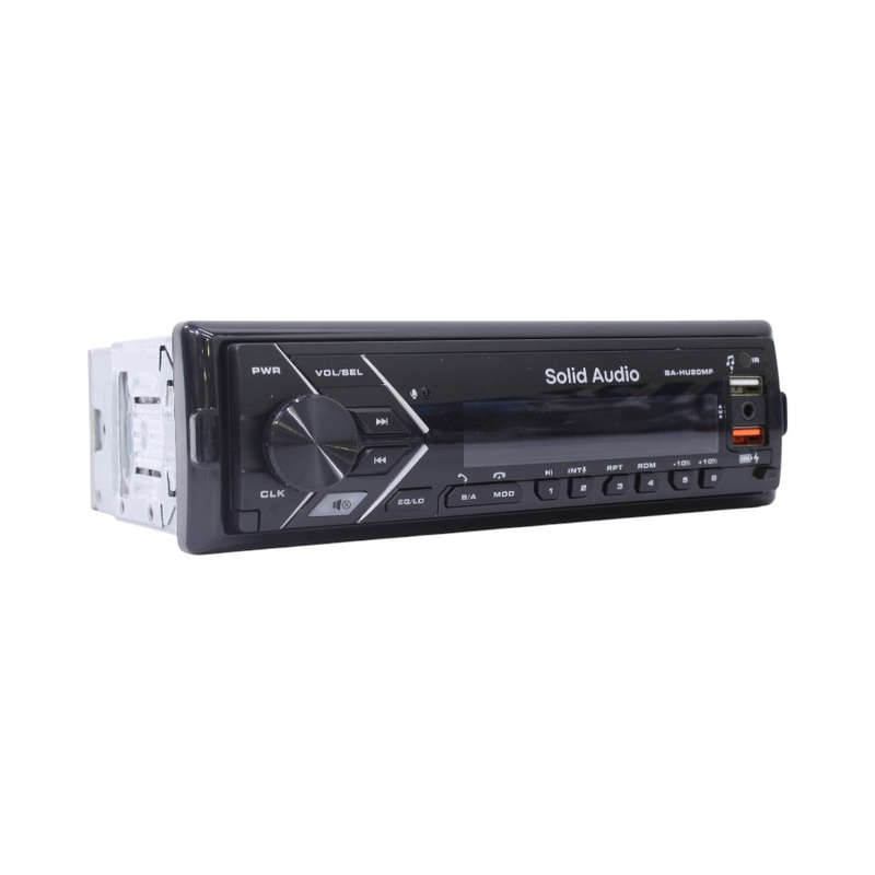 Solid Audio SA-HU20MF Single DIN Detachable Panel Media Player  Bluetooth, USB, AUX, 50W x4 Ou...