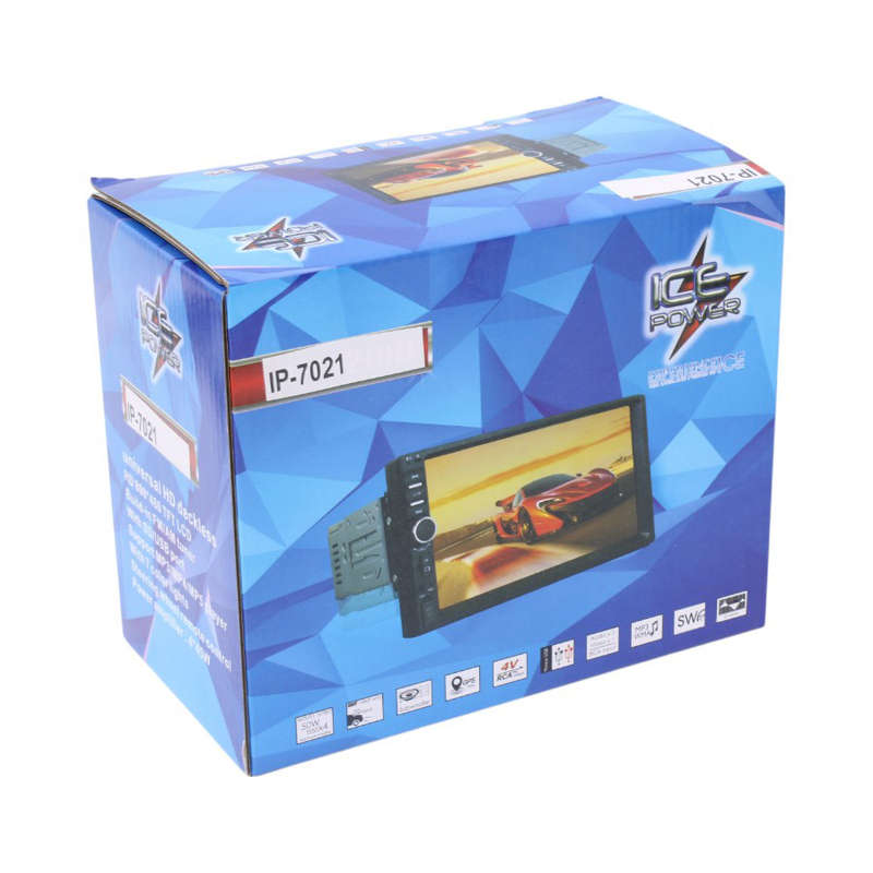 ICE Power IP-7021 Universal 7-Inch HD Car Deckless Multimedia Player with FM/AM, USB, SD &amp; Re...