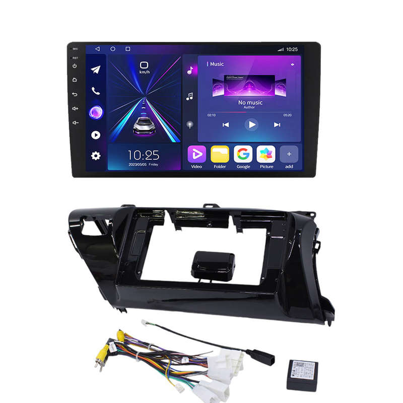Caska F50 10.1 Android Media Player with Fascia Trim Plate for Toyota Hilux 2017