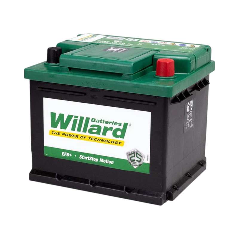 Willard 619 Car Battery | 12V 43Ah 325CCA | Maintenance-Free