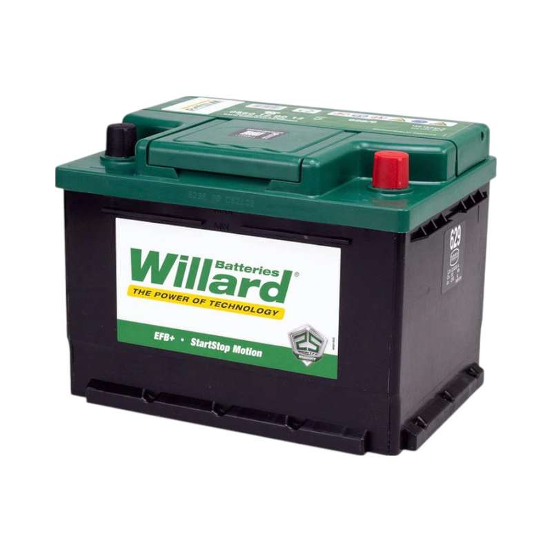 Willard 628/9 Car Battery  Reliable, Maintenance-Free Power for Your Vehicle