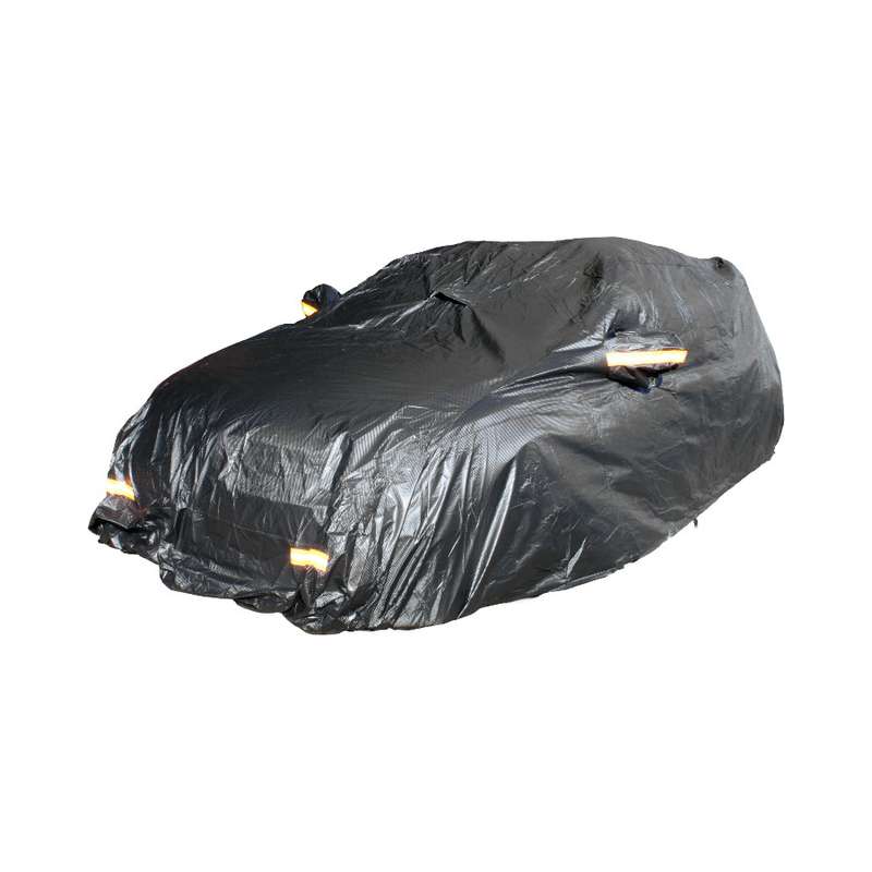 GripForge Black Fibretech Design Protective Car Cover with Reflectors  X-Large 533x178x130cm