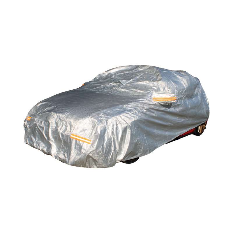 GripForge Silver Fibretech Design Protective Car Cover with Reflectors  XX-Large