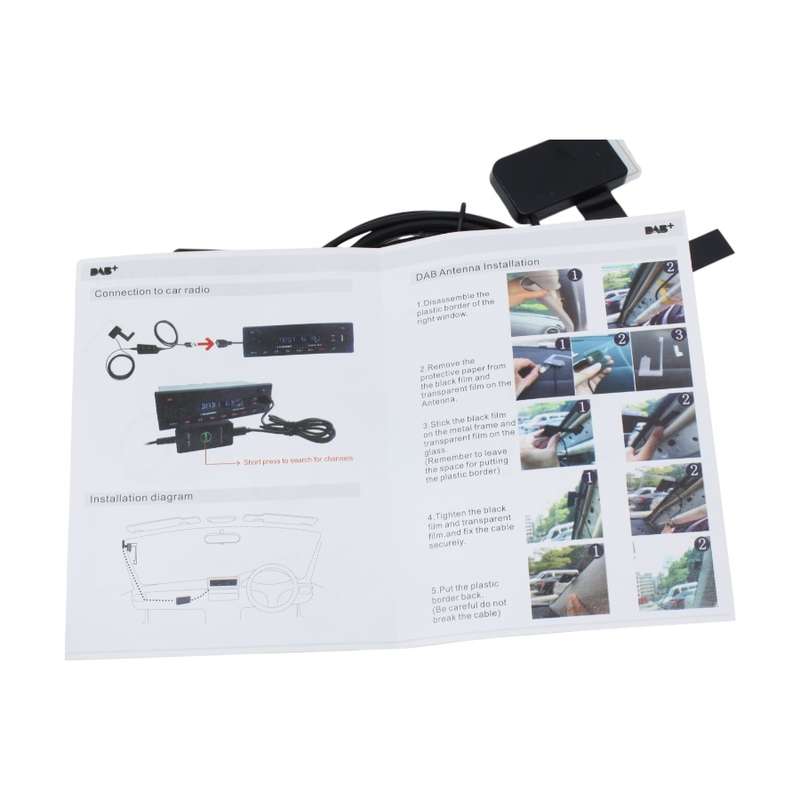 Classic Vintage Retro Design Car Media Player  USB, SD, BT, RCA Outputs, FM Radio with DAB Rec...