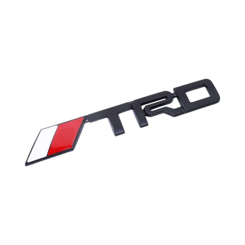 TRD Motorsport Matt Black Sticker Badge (14x2cm)