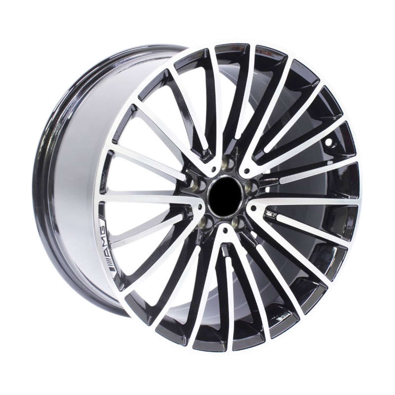 19" TWC131/132 5/112 Black Machine Face Alloy Wheels