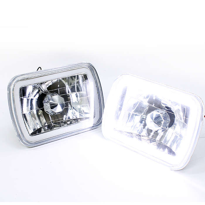 Crystal Chrome LED Angel Eye Headlight for Nissan 1400 (pair)