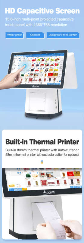 **BARGAIN BUY** MINT ALL IN ONE TOUCHSCREEN PC WITH THERMAL PRINTER 8GB RAM, 128GB SSD-GRAB IT@R2999