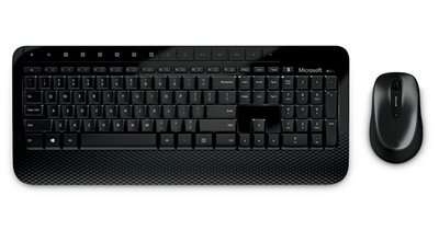 This wireless keyboard and mouse desktop provides encryption and comfort.