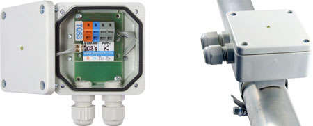Open TQS3 P and demonstration installation on the pipe.