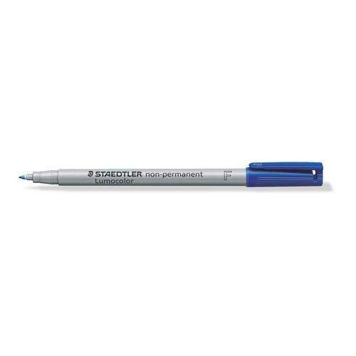 STAEDTLER OHP LUMOCOLOR S/FINE NON PERMANENT BLUE