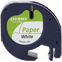 Dymo LetraTAG Paper Tape (12mm)(White)