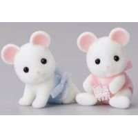 Sylvanian Families - White Mouse Twins