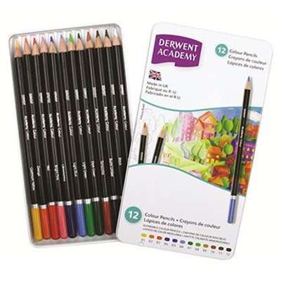 Derwent Academy Colour - Set of 12 in Tin