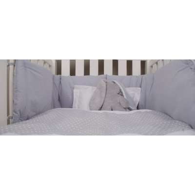 Tom & Bella Cot Duvet Cover And Baby Pillowcase Set - Grey Spots