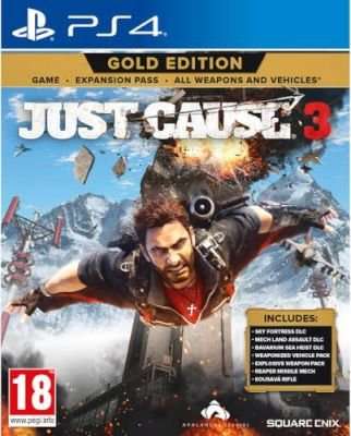 Just Cause 3 - Gold Edition (PlayStation 4, Blu-ray disc)