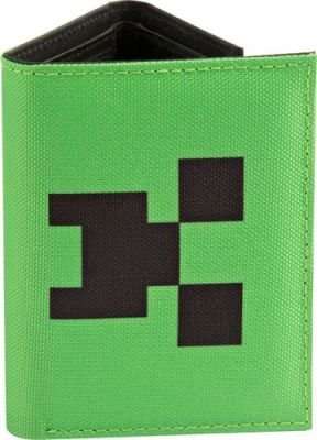 Minecraft Pocket Creeper Tri-Fold Nylon Wallet (Green)