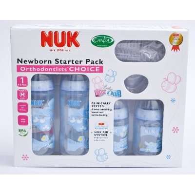 NUK First Choice Starter Pack (0-18 Months)(Blue)