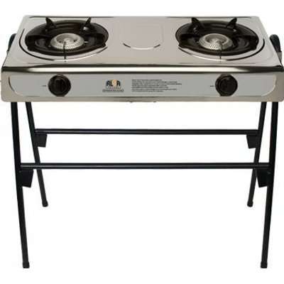 Alva Free Standing Gas Cooker (Silver and Black)