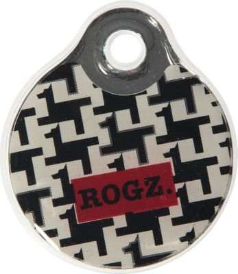 Rogz ID Tagz Self-Customisable (Instant Resin Tag) - Small 27mm (Houndstooth Design)