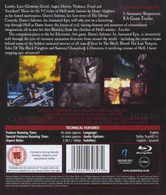 Dante's Inferno - An Animated Epic (Blu-ray disc, 10th Anniversary Edi)