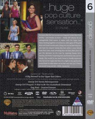 Gossip Girl - Season 6 - The Final Season (DVD, Boxed set)