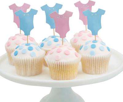 Little Lady or Mini Mister  - Cupcake Toppers (Pack of 12)