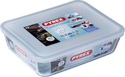 Pyrex Cook & Freeze Rectangle Dish with Plastic Lid (1.5L)