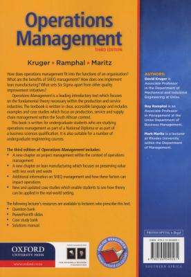 Operations management (Paperback, 3rd ed)