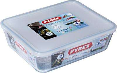 Pyrex Cook & Freeze Rectangle Dish with Plastic Lid (2.6L)