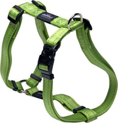 Rogz Utility Lumberjack Dog H-Harness - Extra Large 25mm (Lime Reflective)