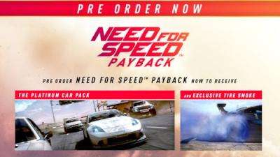 Need For Speed Payback (PlayStation 4, Blu-ray disc)