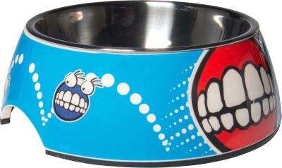 Rogz 2-in-1 Bubble Dog Bowl - Small 160ml (Comic Design)