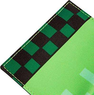 Minecraft Pocket Creeper Tri-Fold Nylon Wallet (Green)