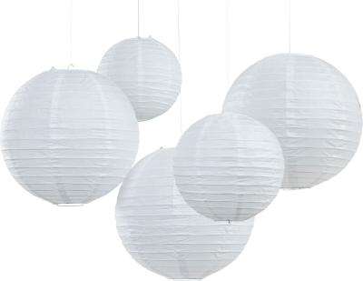 Boho - Paper Lanterns - White (Pack of 5)