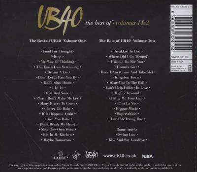 The Best Of UB40 - Volumes 1 & 2 (CD, Imported)