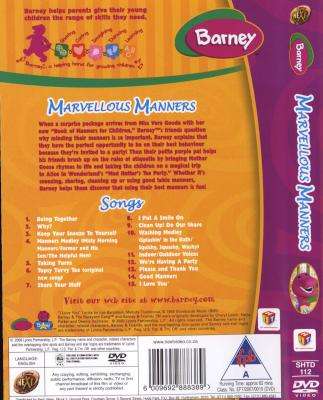 Barney's Marvellous Manners (DVD)