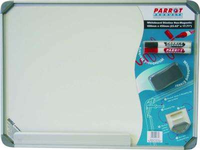 Parrot Slimline Non-Magnetic Whiteboard (600mm x 450mm)