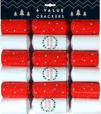 Christmas Wreaths Christmas Crackers (6 Pack)