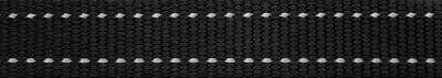 Rogz Utility Lumberjack Obedience Half-Check Dog Collar - Extra Large 25mm (Black Reflective)