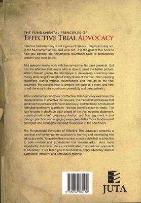 The Fundamental Principles Of Effective Trial Advocacy (Paperback)
