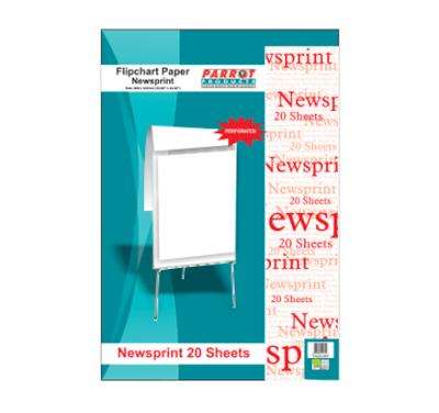 Parrot Newsprint Flip Chart Paper (20 Sheets)(860 x 610MM)