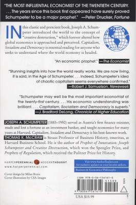 Capitalism, Socialism, And Democracy (Paperback)