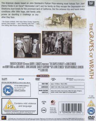 The Grapes of Wrath (English & Foreign language, DVD)