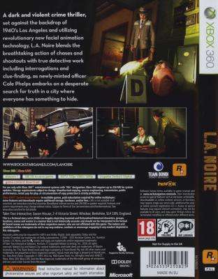 L.A. Noire (XBox 360, DVD-ROM)