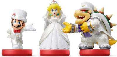 Amiibo Super Mario - Wedding Mario, Peach & Bowser (3 Set)